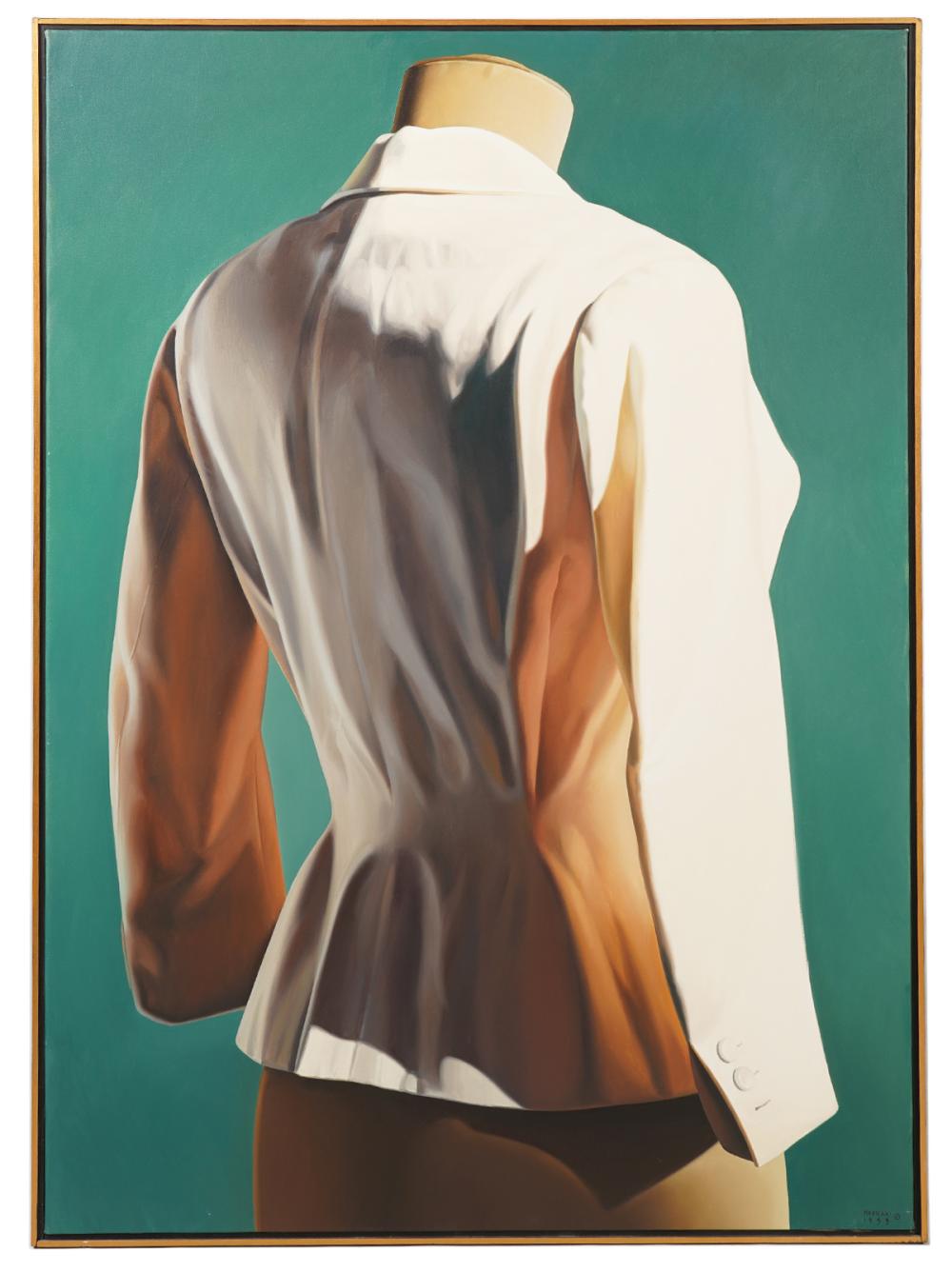 Appraisal: ALBERTO MAGNANI 'WHITE COAT' OIL ON CANVASAlberto Magnani Italy -