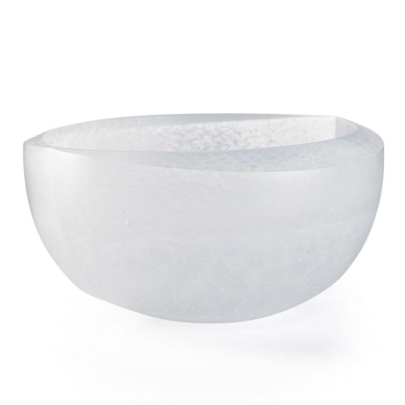 Appraisal: ZDENEK LHOTSKY Cast glass Infinity bowl Condition Report Excellent condition