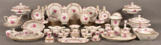 Appraisal: Herend Chinese Bouquet Piece Dinner Service Piece Herend Hungary Chinese