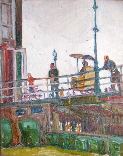 Appraisal: Boardwalk Artist Sutton Rachel McClelland b - Date Medium oil