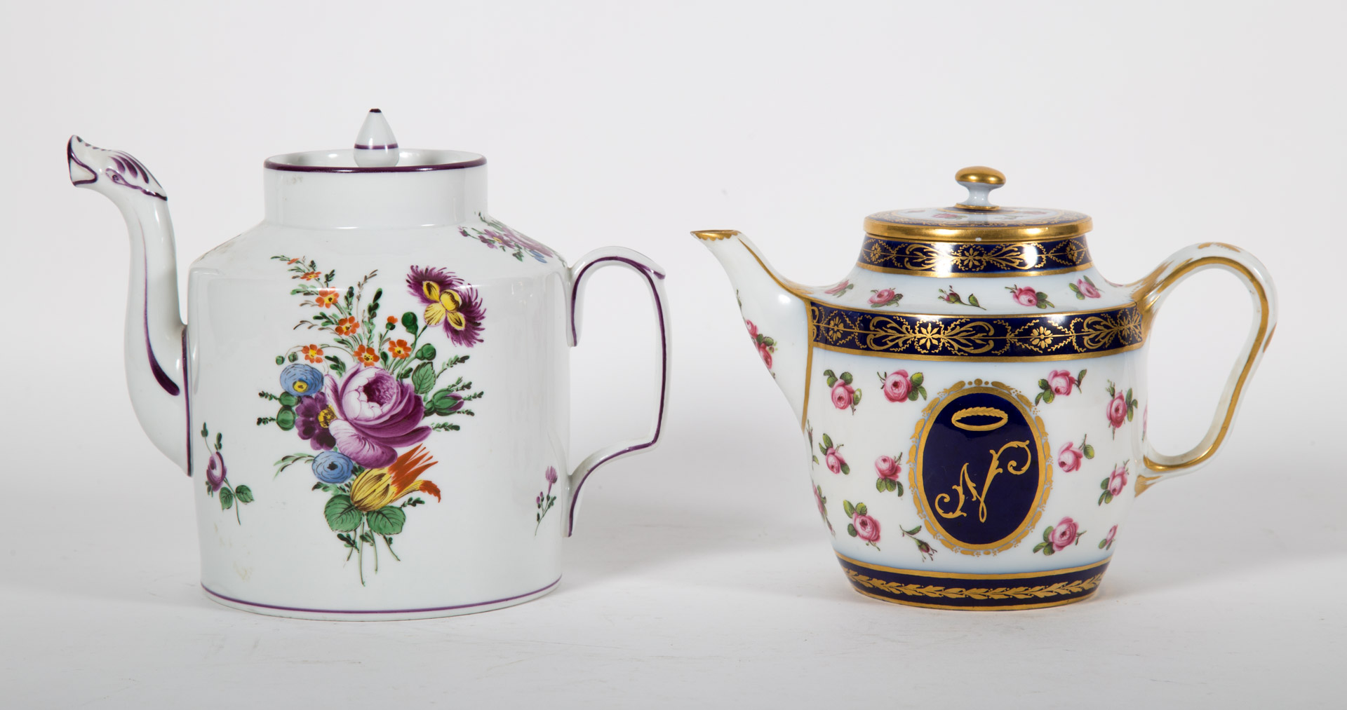 Appraisal: French and Continental porcelain teapots th th century French probably