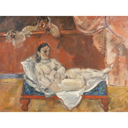 Appraisal: Max Weber American - Woman on Chaise Lounge sic Estimate