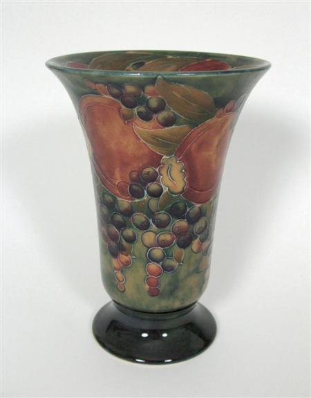 Appraisal: MOORCROFT FOR LIBERTY CO FLARING FOOTED VASE CIRCA glazed earthenware