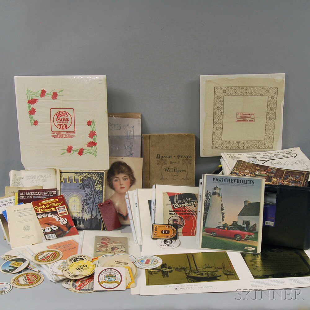 Appraisal: Large Group of Advertising Printed Ephemera late th to mid-