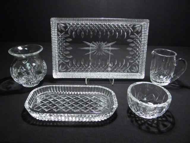 Appraisal: Waterford cut crystal Lot includes a matching creamer sugar and