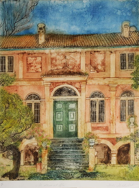 Appraisal: Delia Delderfield British th Century The House at Afra signed