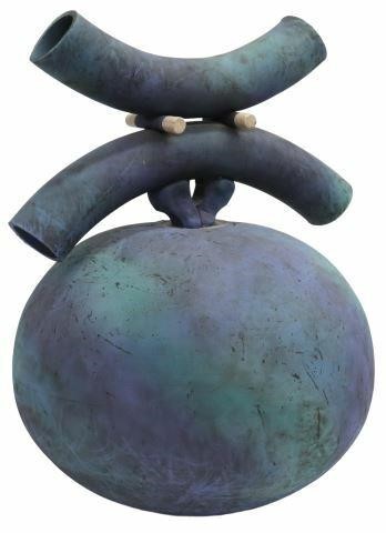 Appraisal: Large Southwest ceramic sculptural vessel signed underfoot Smith Robert Rainsford