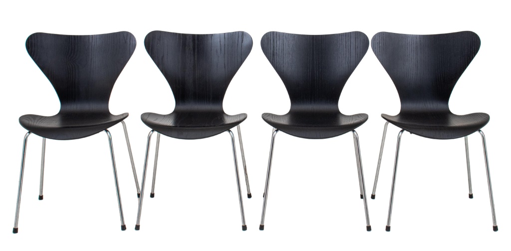 Appraisal: ARNE JACOBSEN FOR FRITZ HANSEN DANISH CHAIR Arne Emil Jacobsen