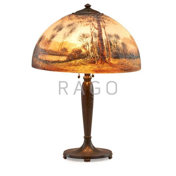 Appraisal: HANDEL Table lamp Condition Report Excellent condition