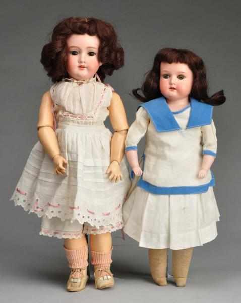 Appraisal: Lot of German Bisque Child Dolls Description A M bisque