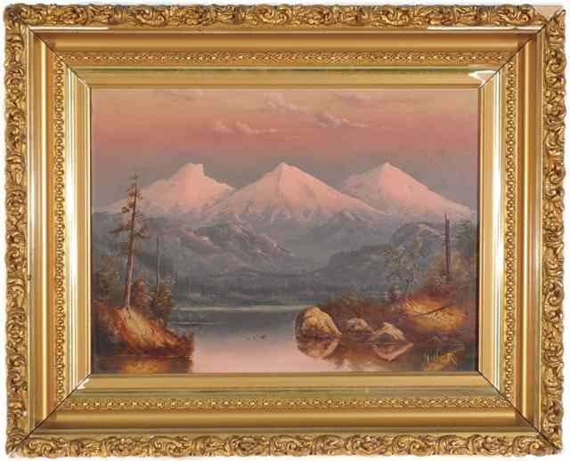 Appraisal: THEODORE OXLEY MILLER OIL ON CANVAS California - Three Sister