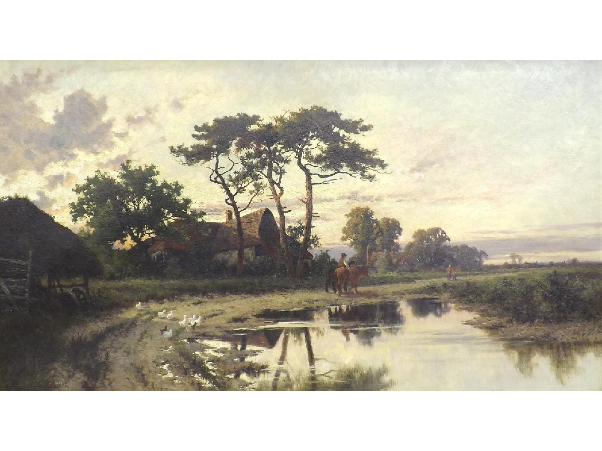 Appraisal: Henry Hillingford Parker - - 'A Sussex Homestead' summer landscape