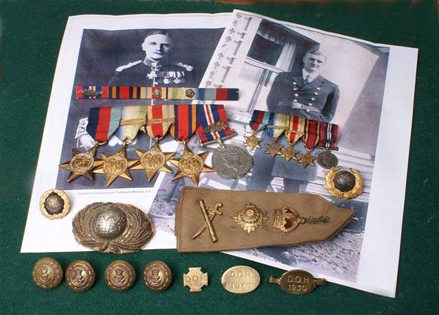 Appraisal: A GROUP OF MEDALS to include the - star the