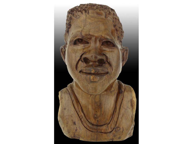 Appraisal: Malvina Hoffman Wood Bust From s Series ''Race Description Hoffman