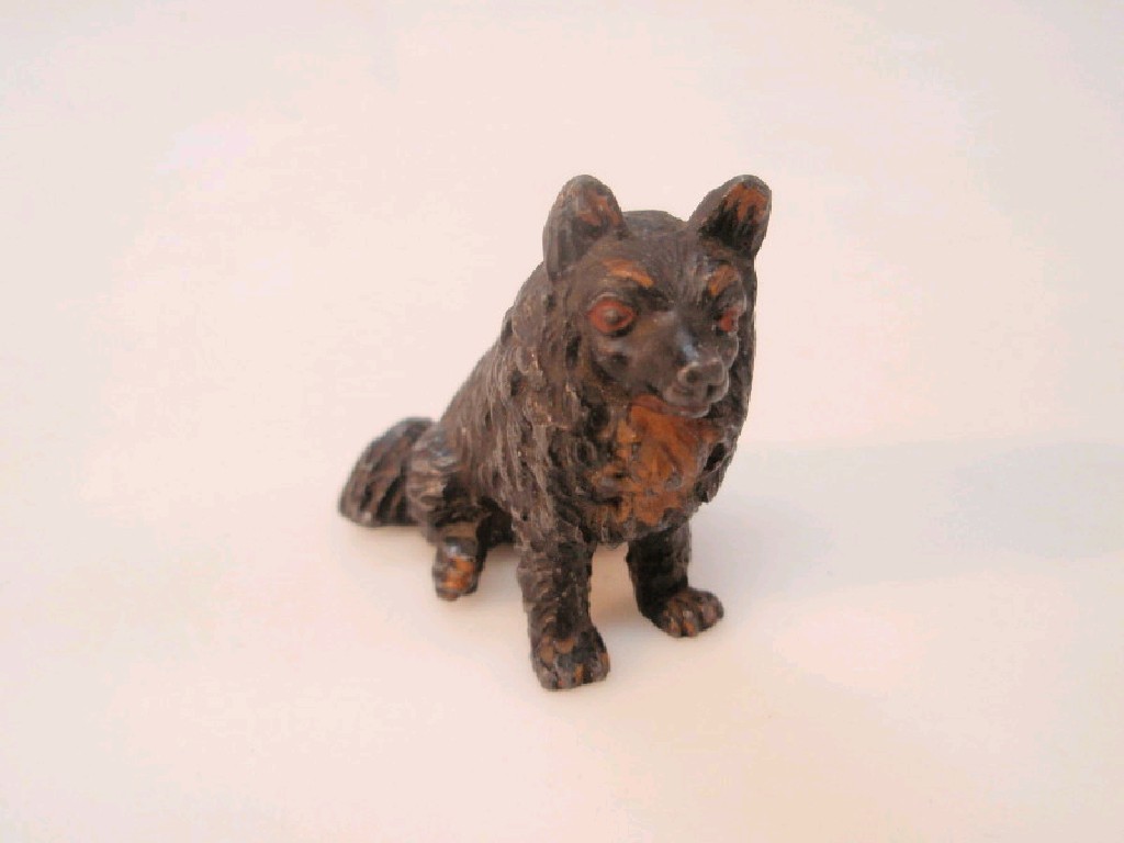 Appraisal: An early thC miniature lead figure of a dog