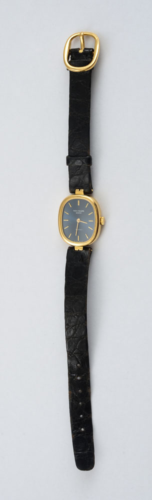 Appraisal: LADY'S K GOLD WRISTWATCH PATEK PHILIPPE FOR ASPREY Oval case