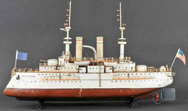 Appraisal: MARKLIN ''BALTIMORE'' SERIES II LIVE STEAM BATTLESHI D Germany c