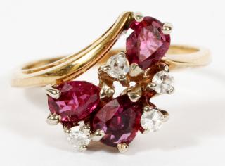 Appraisal: CT RUBY DIAMOND KT YELLOW GOLD RING CT RUBY DIAMOND