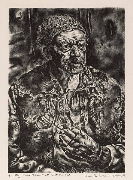 Appraisal: Ivan Albright American - Fleeting Time Thou has Left Me