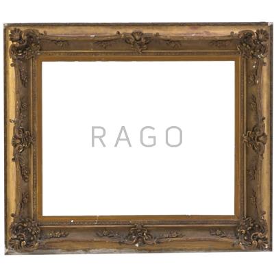 Appraisal: ROCOCO GILDED FRAME th c x sight Condition Report