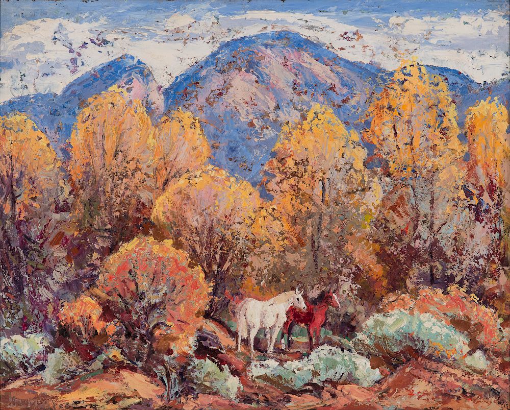 Appraisal: Ila McAfee October New Mexico Landscape ILA McAFEE - October