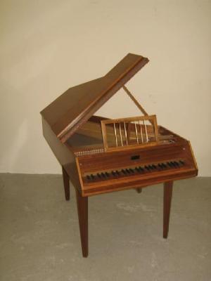 Appraisal: A WITTMAYER HARPSICORD in walnut case with oblong spindle music