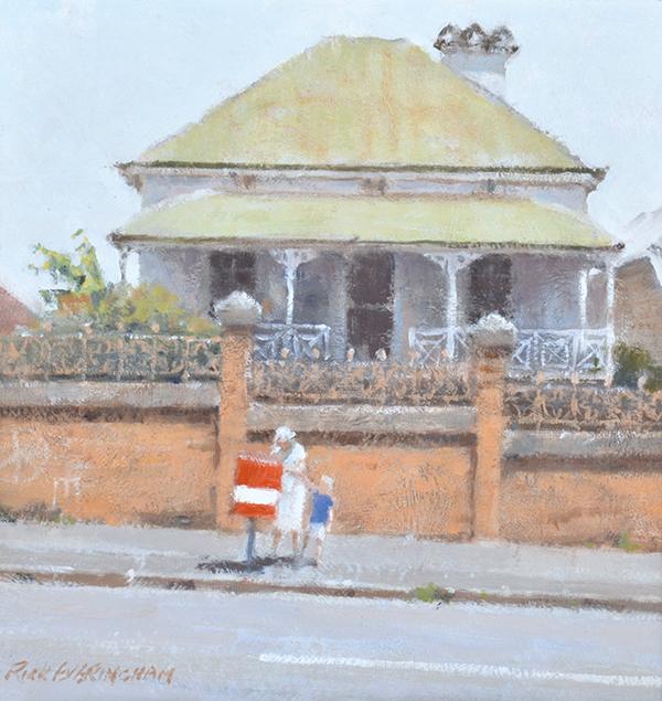 Appraisal: RICK EVERINGHAM BORN The Letter Box oil on board RICK