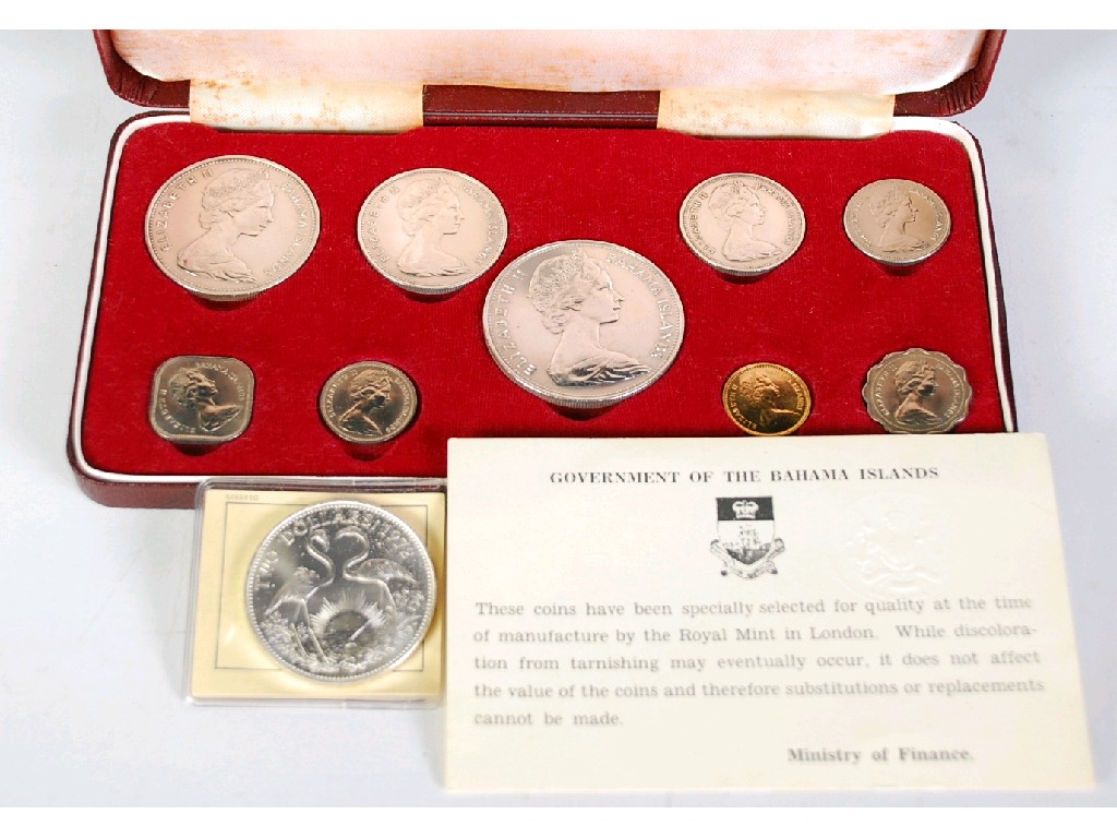 Appraisal: ROYAL MINT CASED SET OF NINE BAHAMAS ISLANDS SPECIMEN COINS