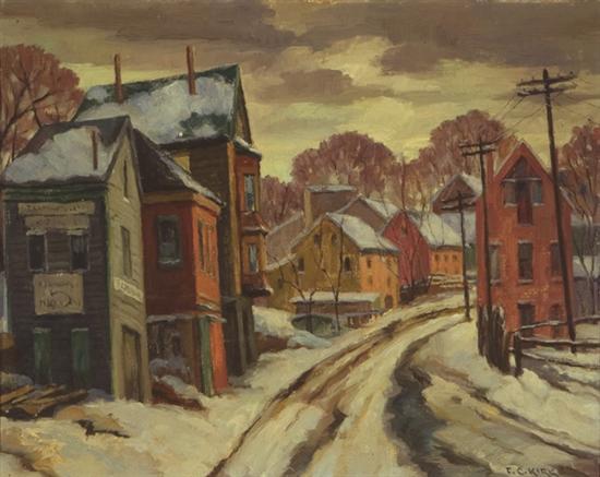 Appraisal: KIRK FRANK COHEN American - ''A Bit of Winter'' oil