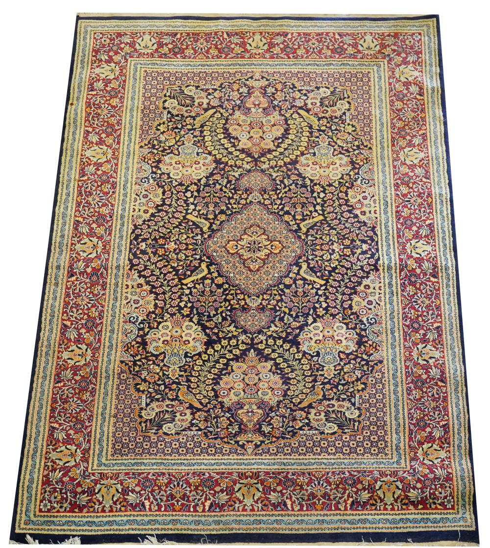 Appraisal: PERSIAN-STYLE RUGwool on cotton ' '' x ' '' Condition