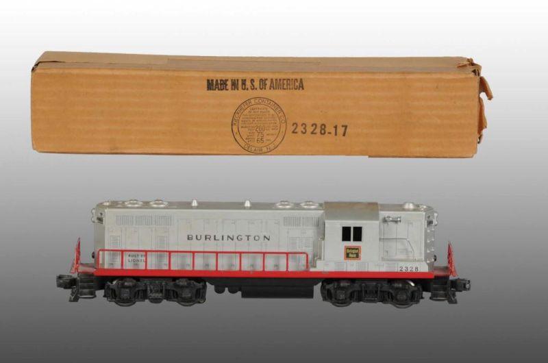 Appraisal: Lionel No O-Gauge Burlington GP Train in OB Description Post-war