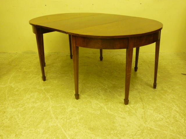 Appraisal: A GEORGE III MAHOGANY DINING TABLE c of D ended