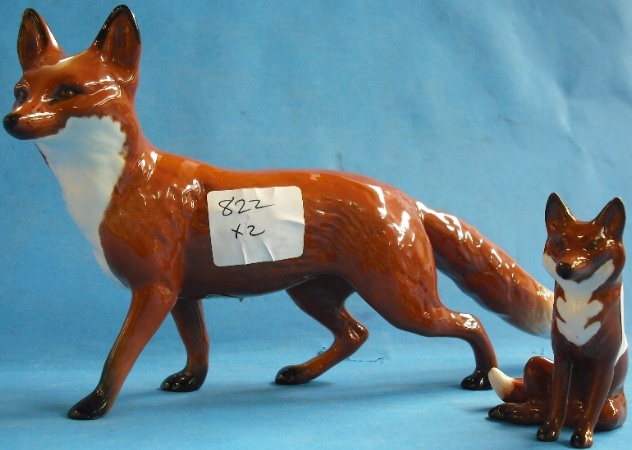 Appraisal: Beswick Model of a Fox Seated and Large Fox