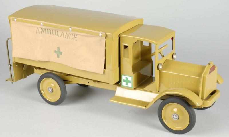 Appraisal: Pressed Steel Keystone Packard Army Ambulance Description Circa Packard enclosed