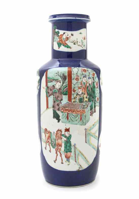 Appraisal: A Chinese Porcelain Baluster Vase having polychrome enamel decoration with