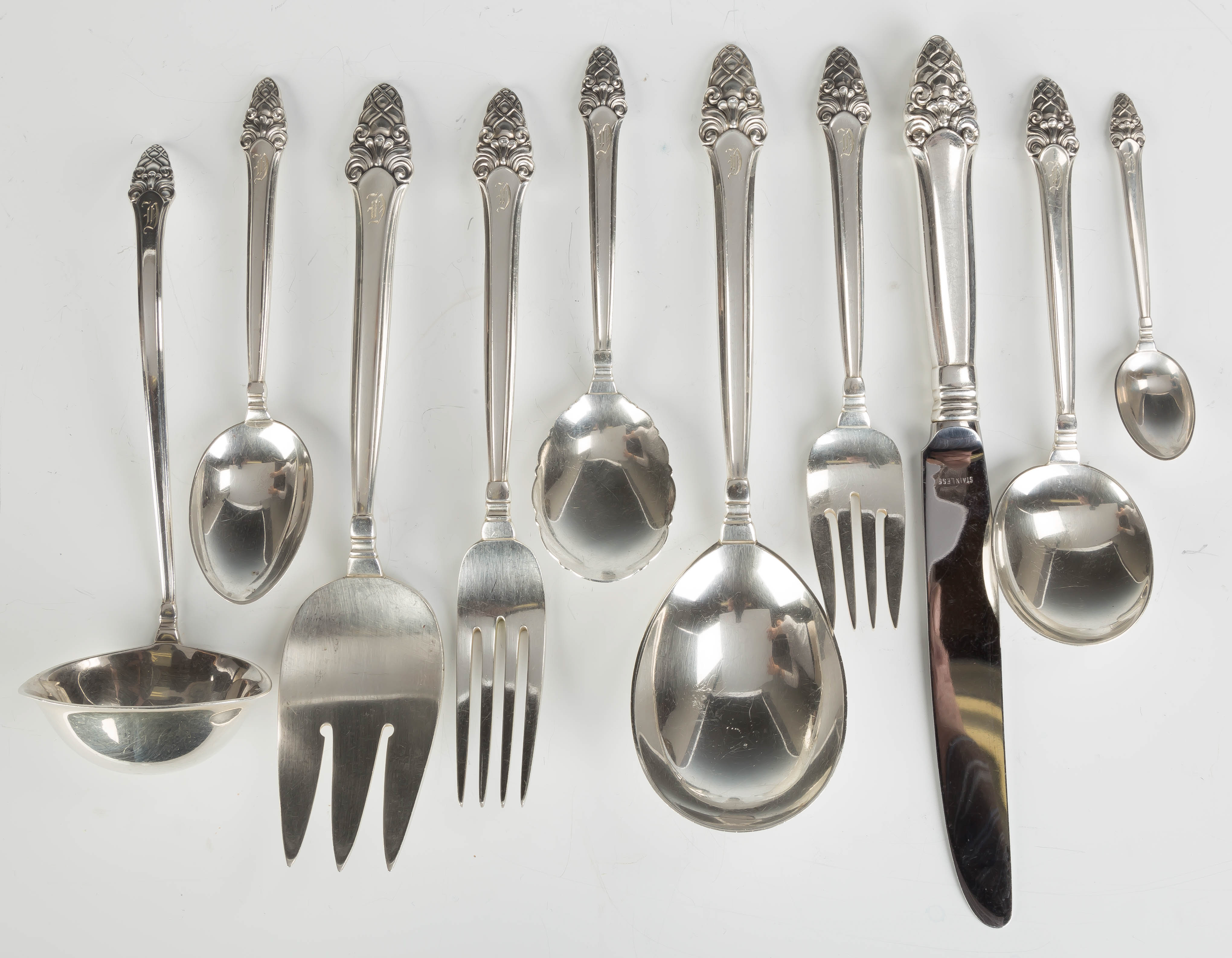 Appraisal: Gorham Sterling Silver Flatware - Sovereign Pattern Pieces ozt weighable