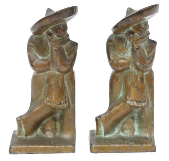 Appraisal: pair American cast iron bookends Hubley early th c in