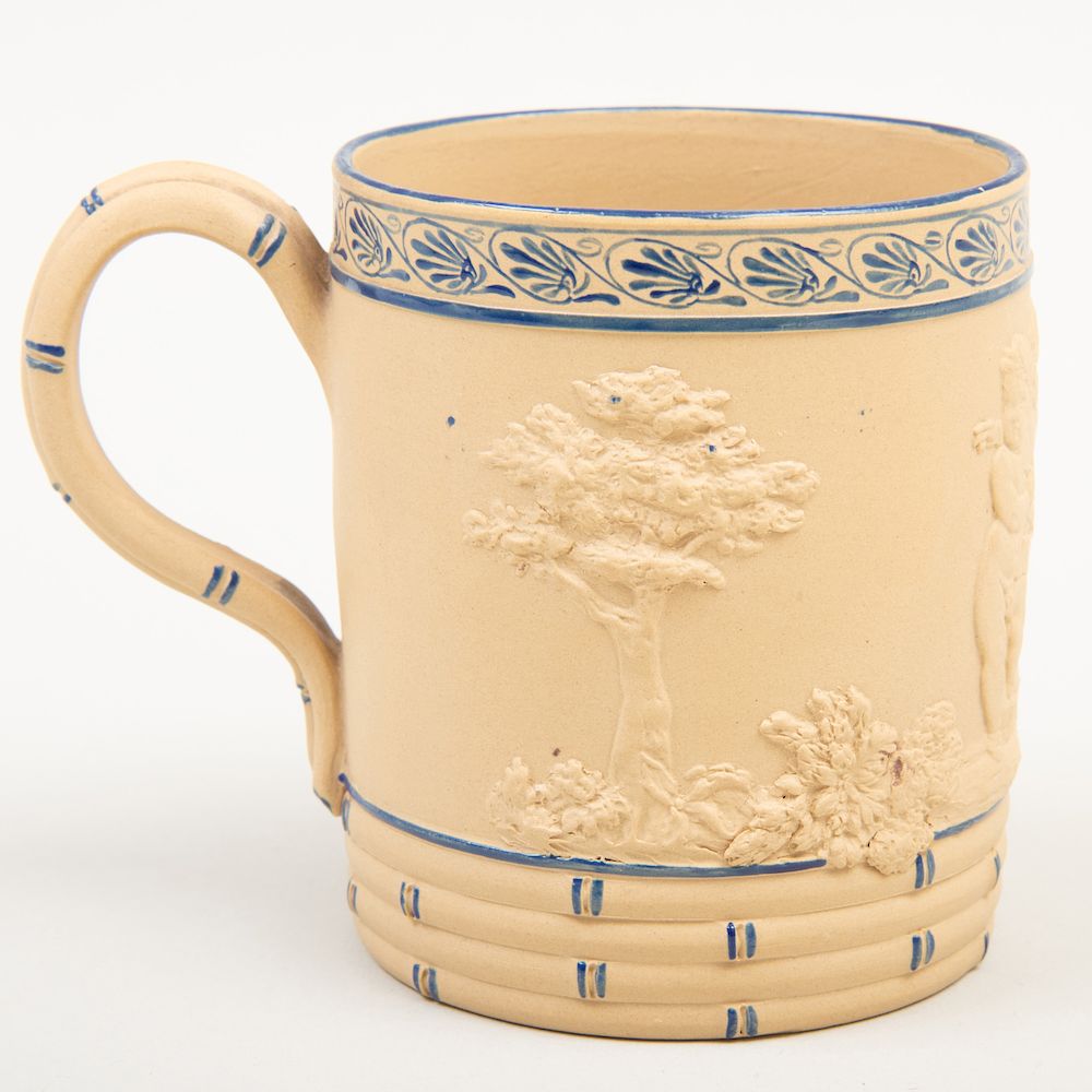 Appraisal: Wedgwood Caneware Mug Impressed lowercase mark applied in relief around