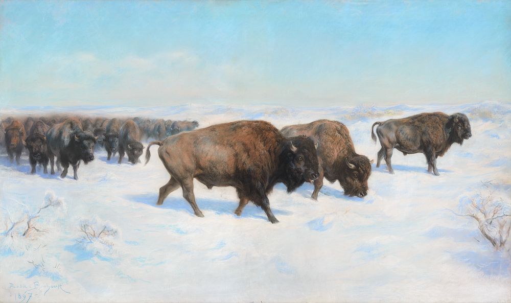 Appraisal: Rosa Bonheur Emigration de Bisons Am rique Exclusive on Bidsquare