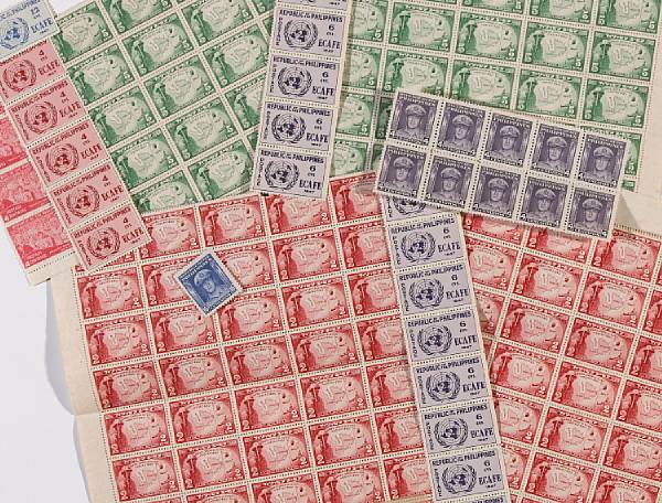 Appraisal: A collection of stamps issued by the Japanese during their