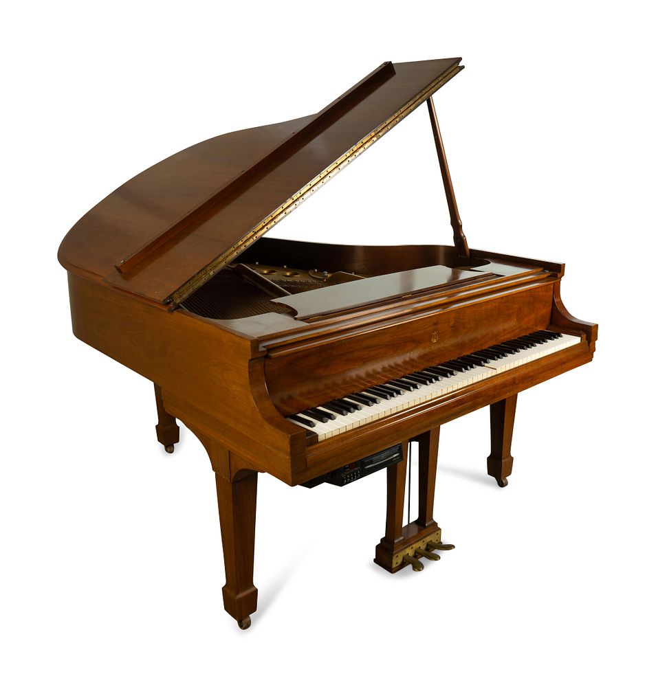 Appraisal: A Model M Steinway Walnut Cased Piano Height x width