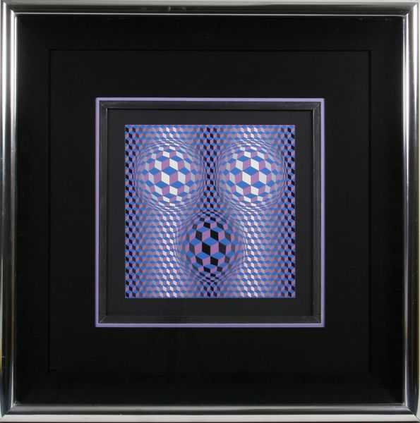 Appraisal: Victor Vasarely French - serigraph on paper numbered VII x