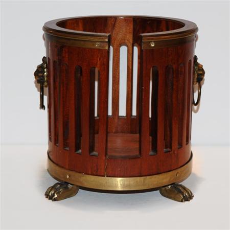 Appraisal: George III Style Brass Mounted Mahogany Bucket Estimate -