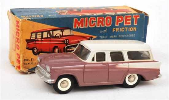 Appraisal: RARE TAISEIYA MICRO PET PRINCE SKYWAY LIGHT-VAN WITH FRICTION plum