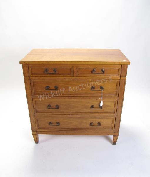 Appraisal: A Federal period-style chest secretary by Maddox furniture Jamestown NY