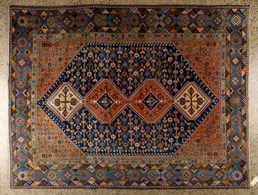 Appraisal: PERSIAN AFSHAR RUG Persian Afshar rug ' x '