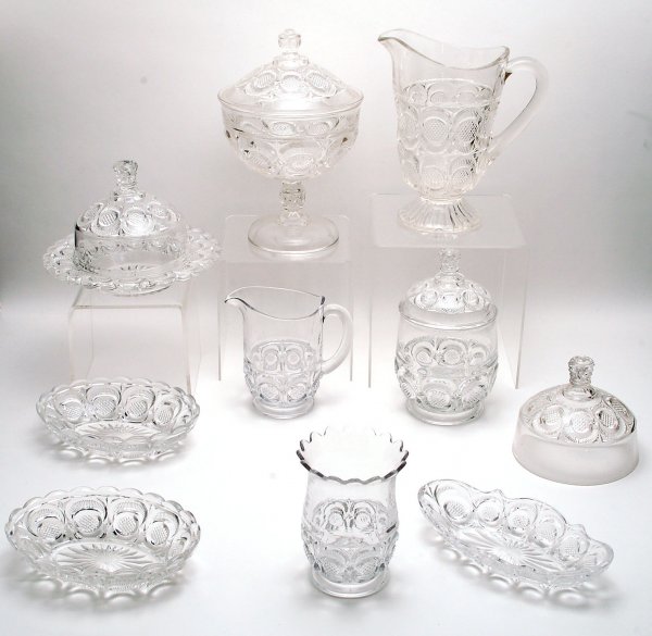 Appraisal: Ten pieces of Early American Pattern Glass in the Diamond