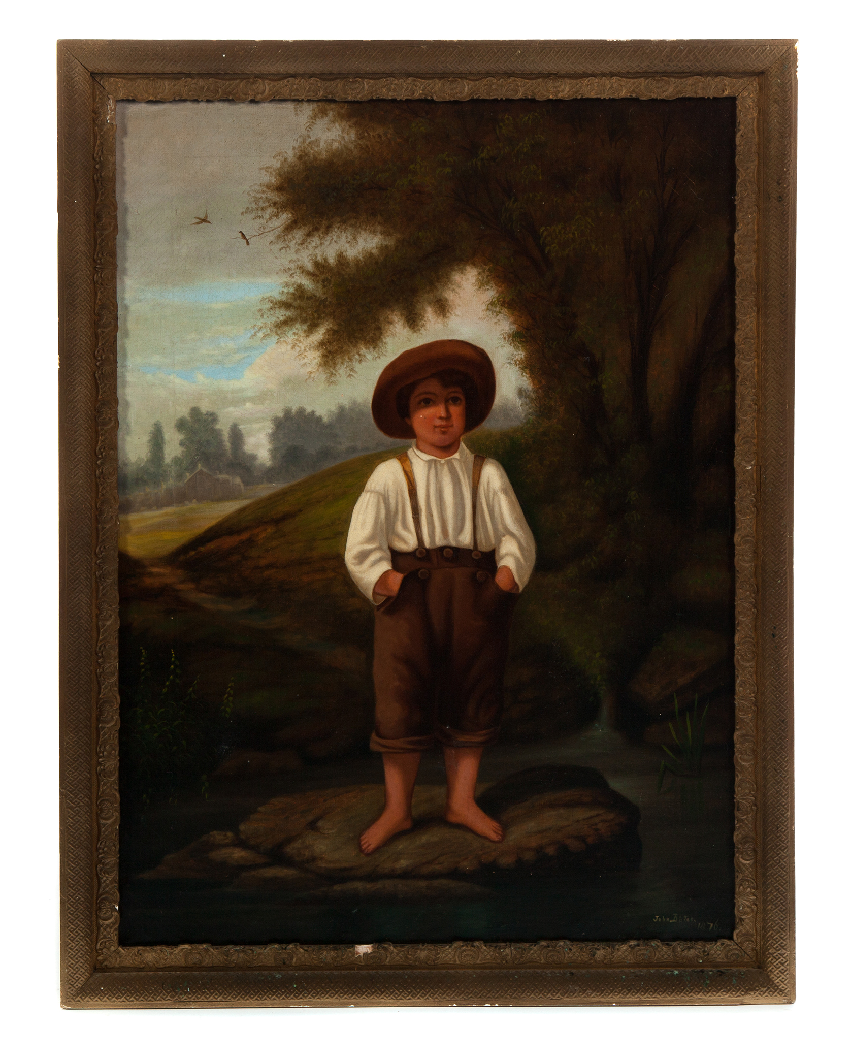 Appraisal: PORTRAIT OF A BOY AMERICAN SCHOOL ND HALF- TH CENTURY