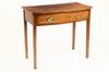 Appraisal: CONSOLE TABLE - Circa English Hepplewhite mahogany bow front single