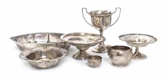 Appraisal: A Collection of American Sterling Silver Articles of various makers